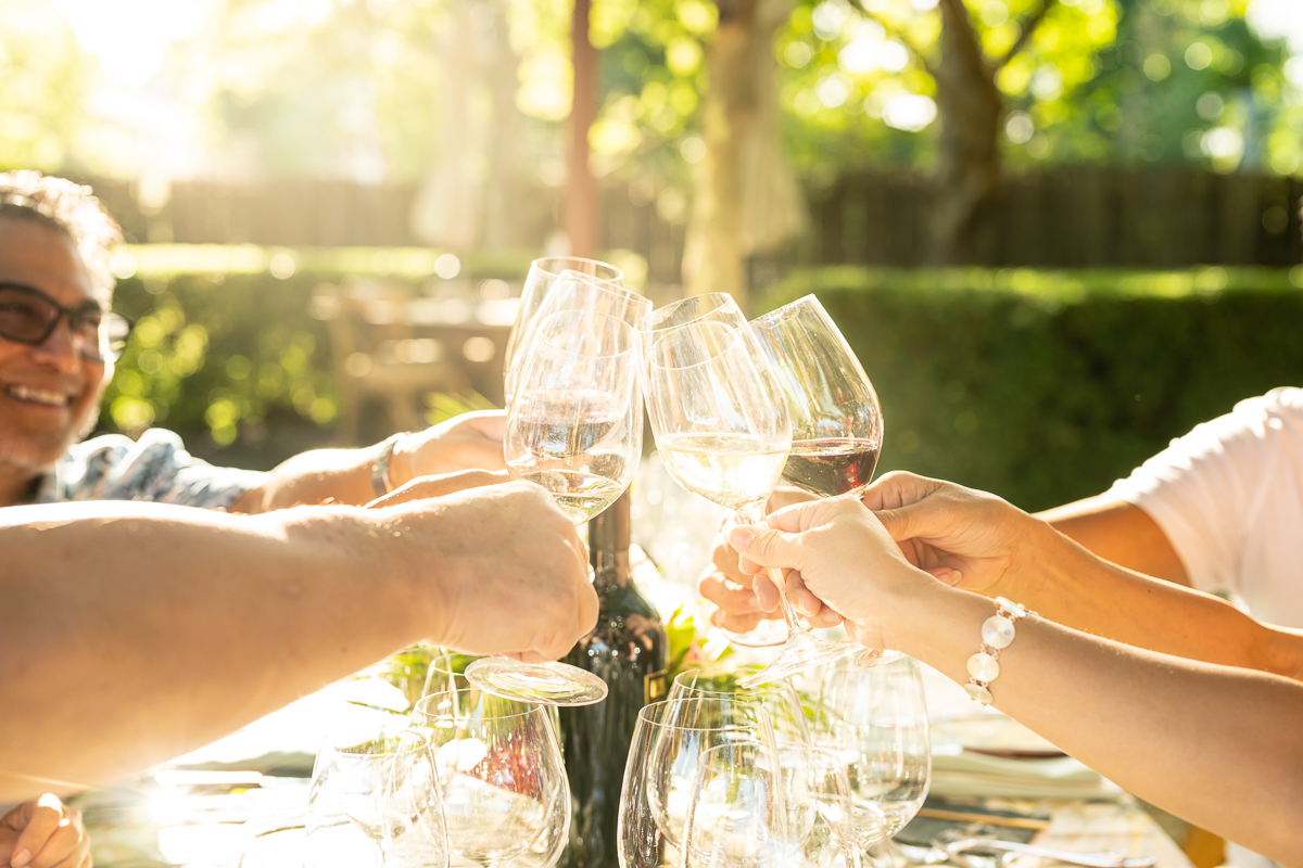 Wine Club Members Enjoying a Tasting